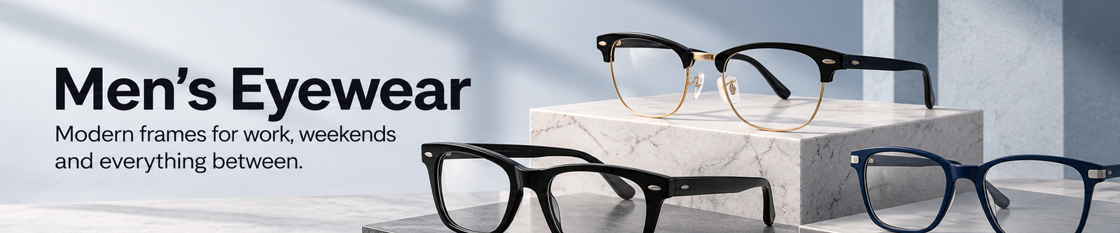 Mens's Eyeglasses category banner